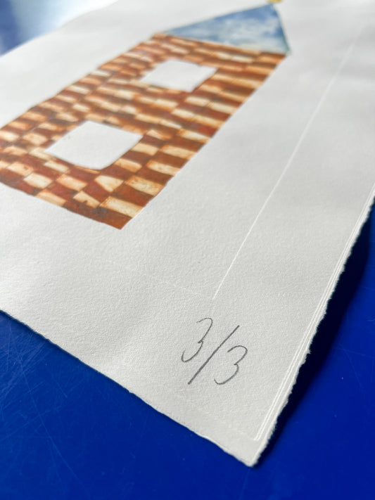 Mit hus (3) - collografi