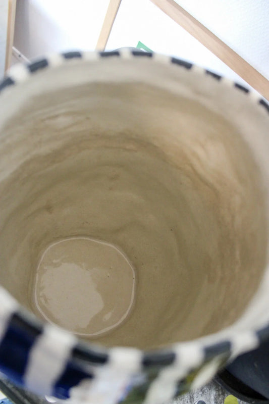 Unika dekorativ stentøjsvase - Amanda Zimmerlund Kunst