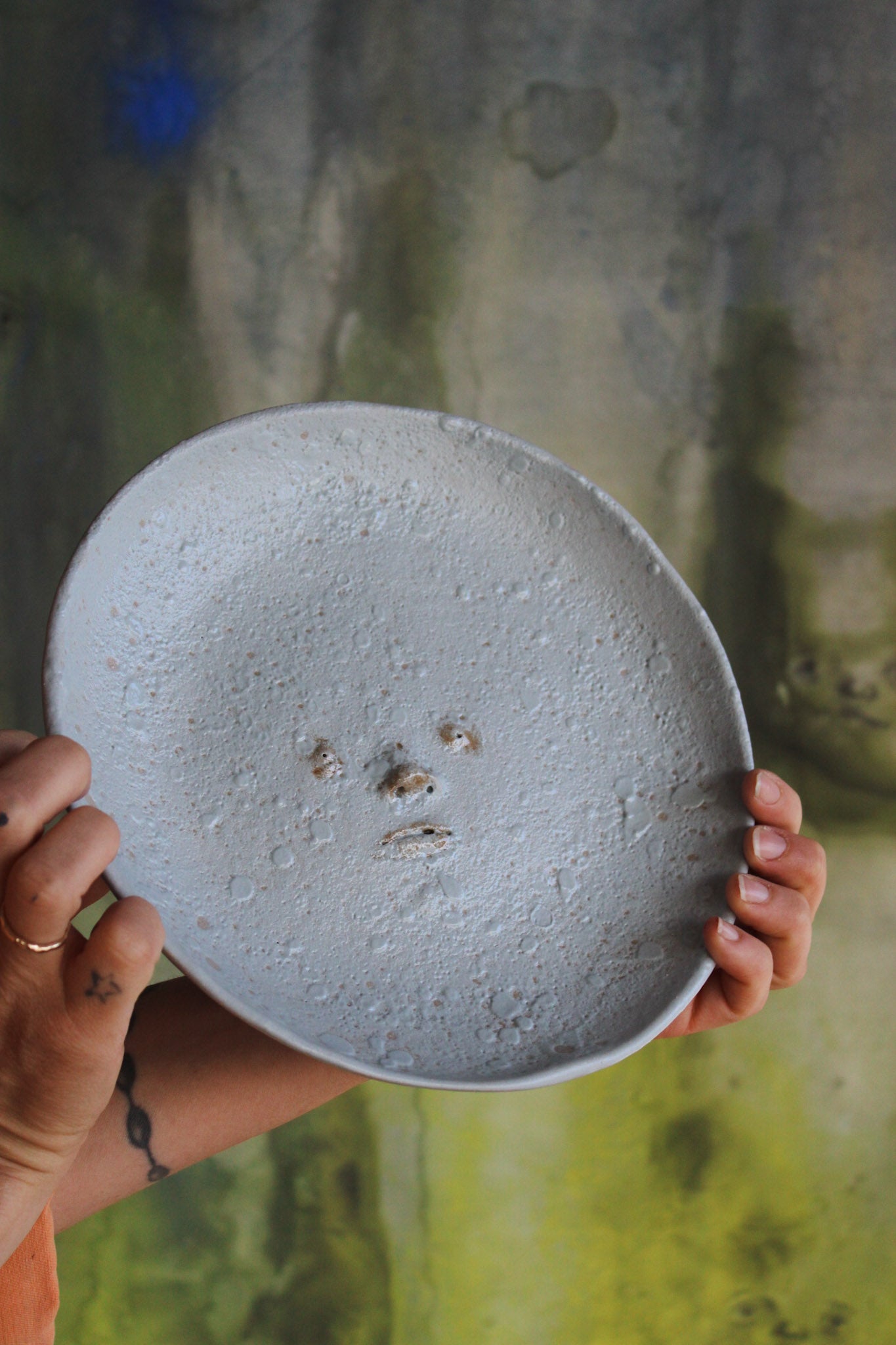 Unique stoneware dish