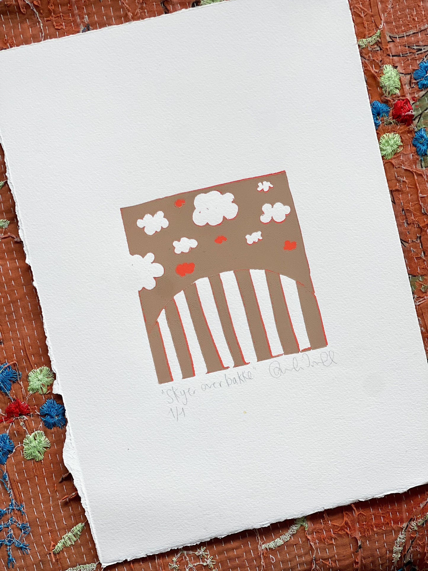 Skyer over bakke - reduktionstryk