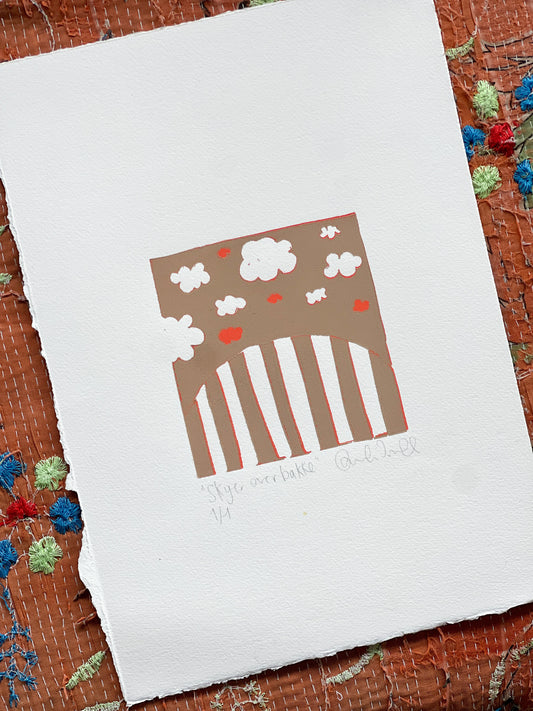 Skyer over bakke - reduktionstryk