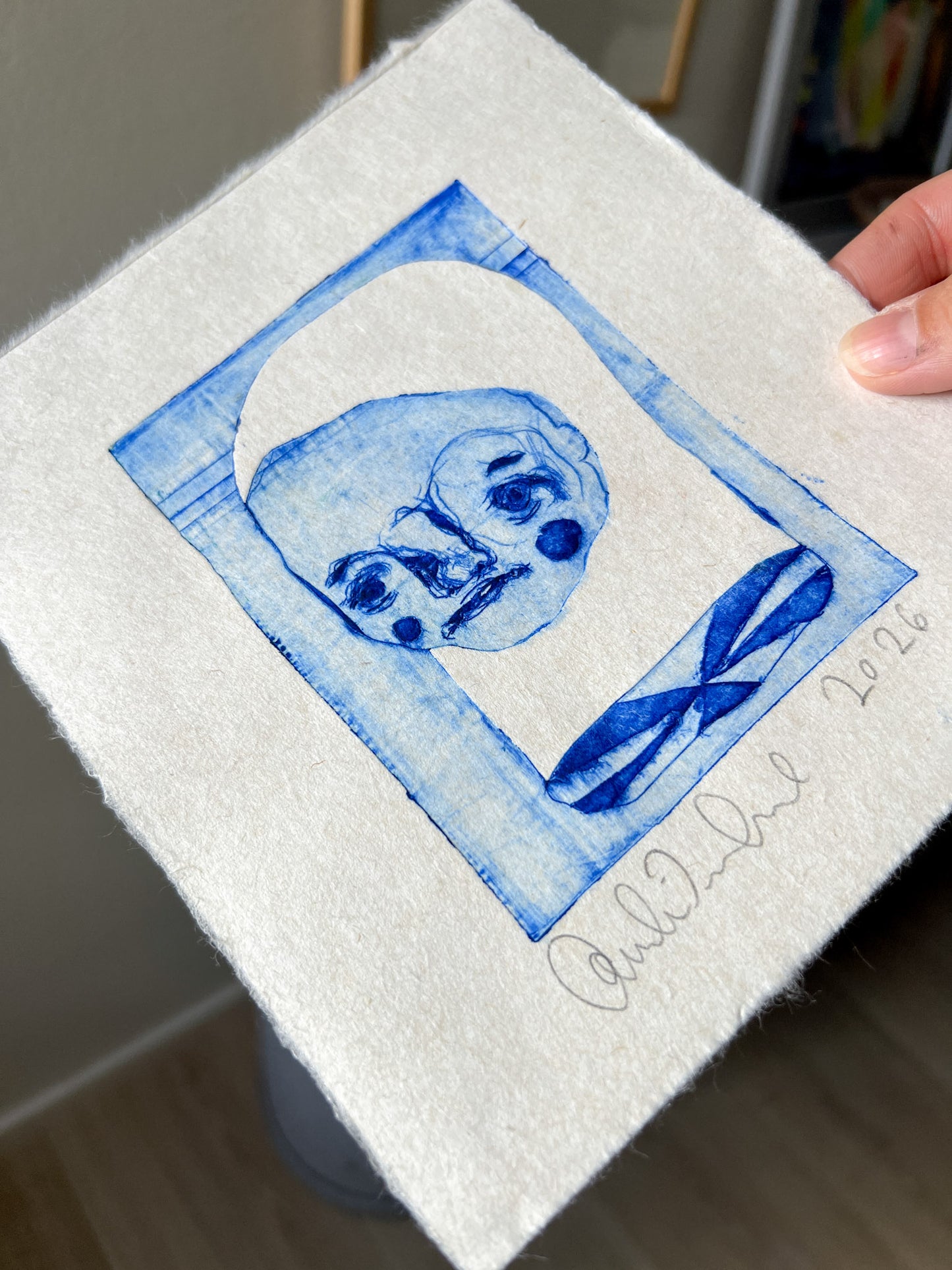 Porcelænspigen - collografi