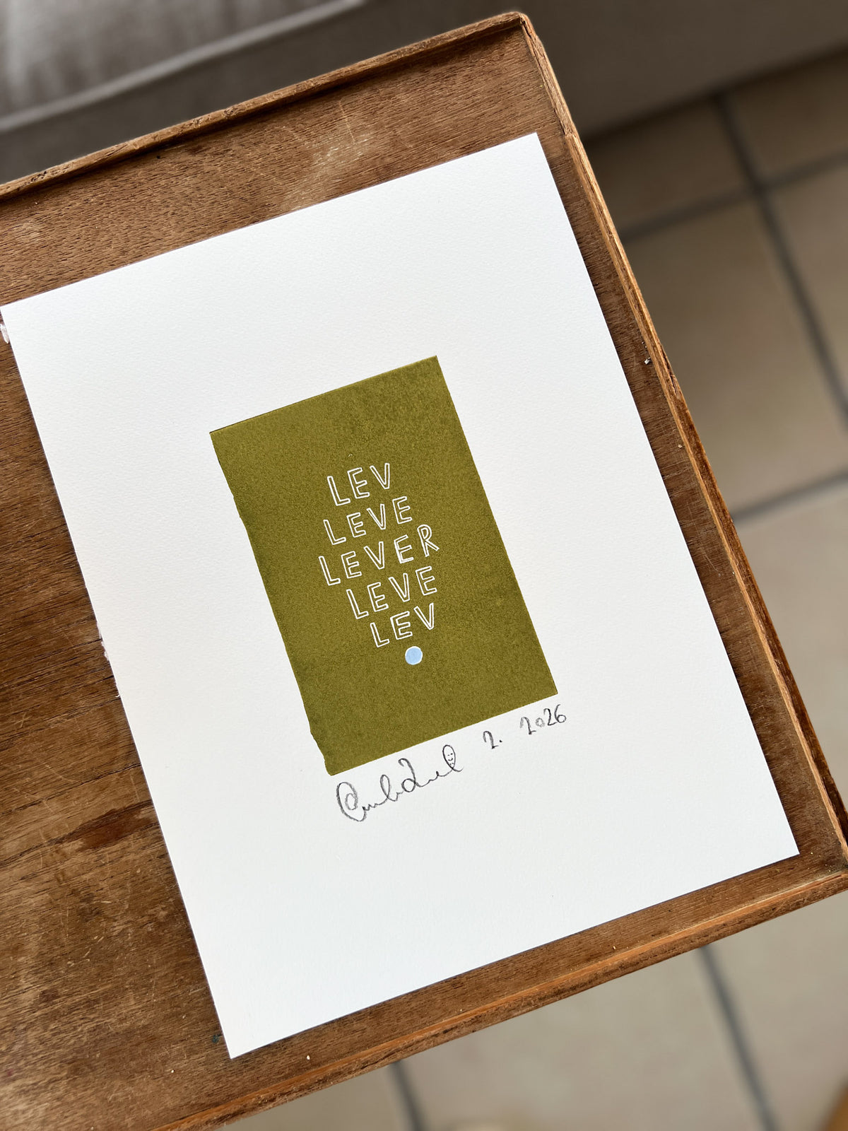 Lev, leve, lever, leve, lev (no. 2)