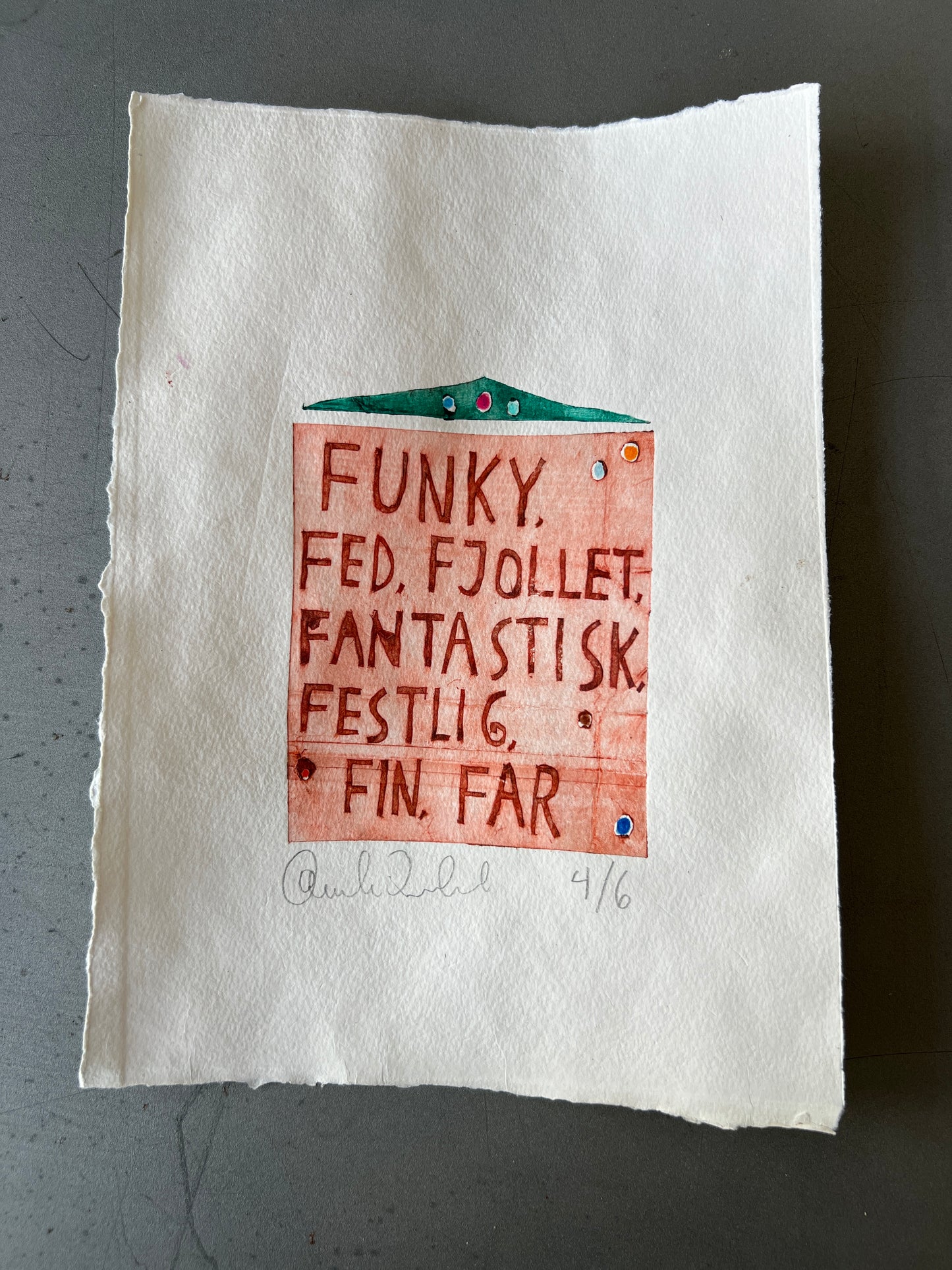Funky…. far (1. oplag) collografi