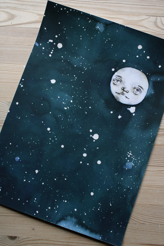 Månebarn (1) - kunstplakat