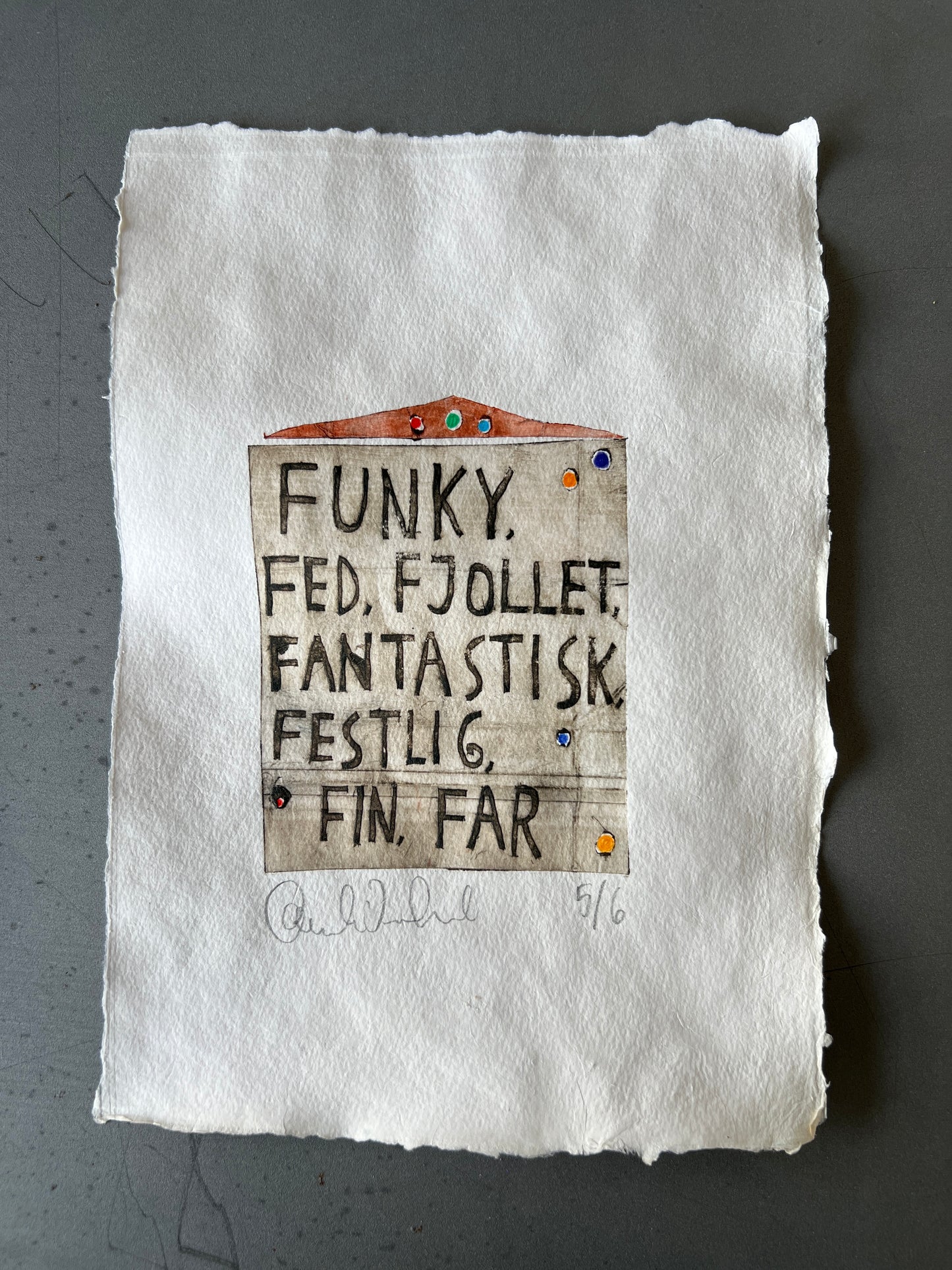 Funky…. far (1. oplag) collografi