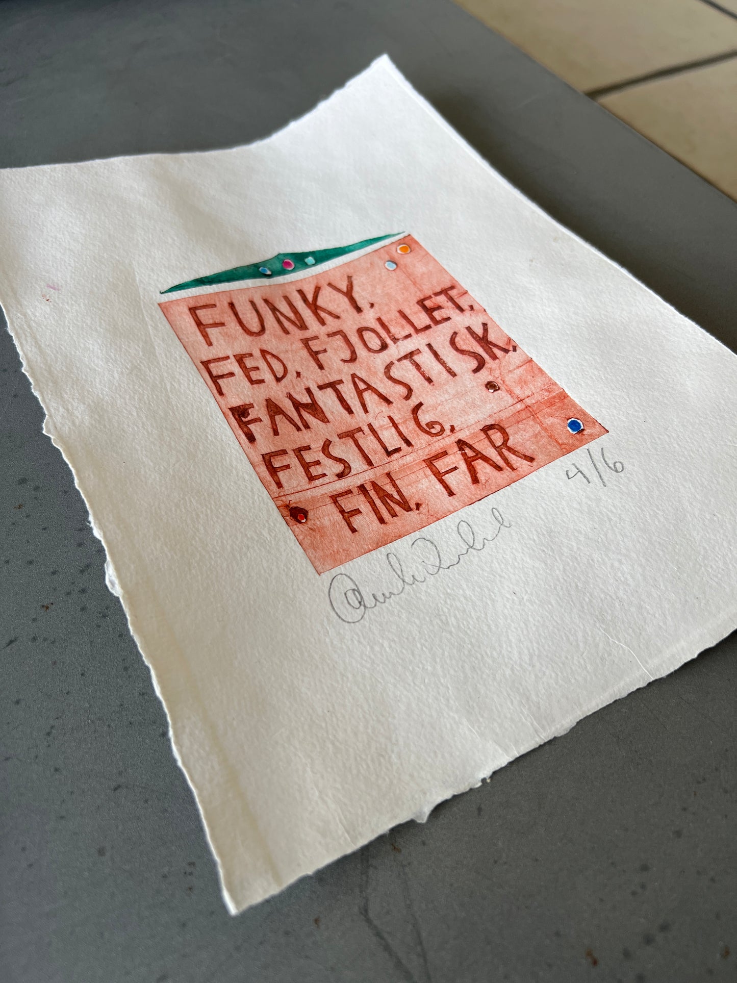 Funky…. far (1. oplag) collografi