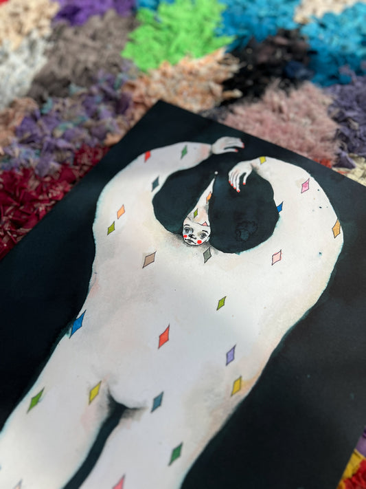 Tilfældige tern - kunstplakat