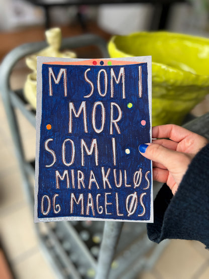 M som i mor mirakuløs mageløs (premade navneværk)