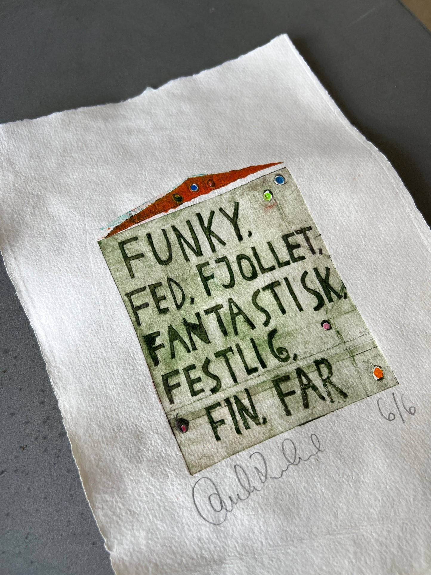 Funky…. far (1. oplag) collografi