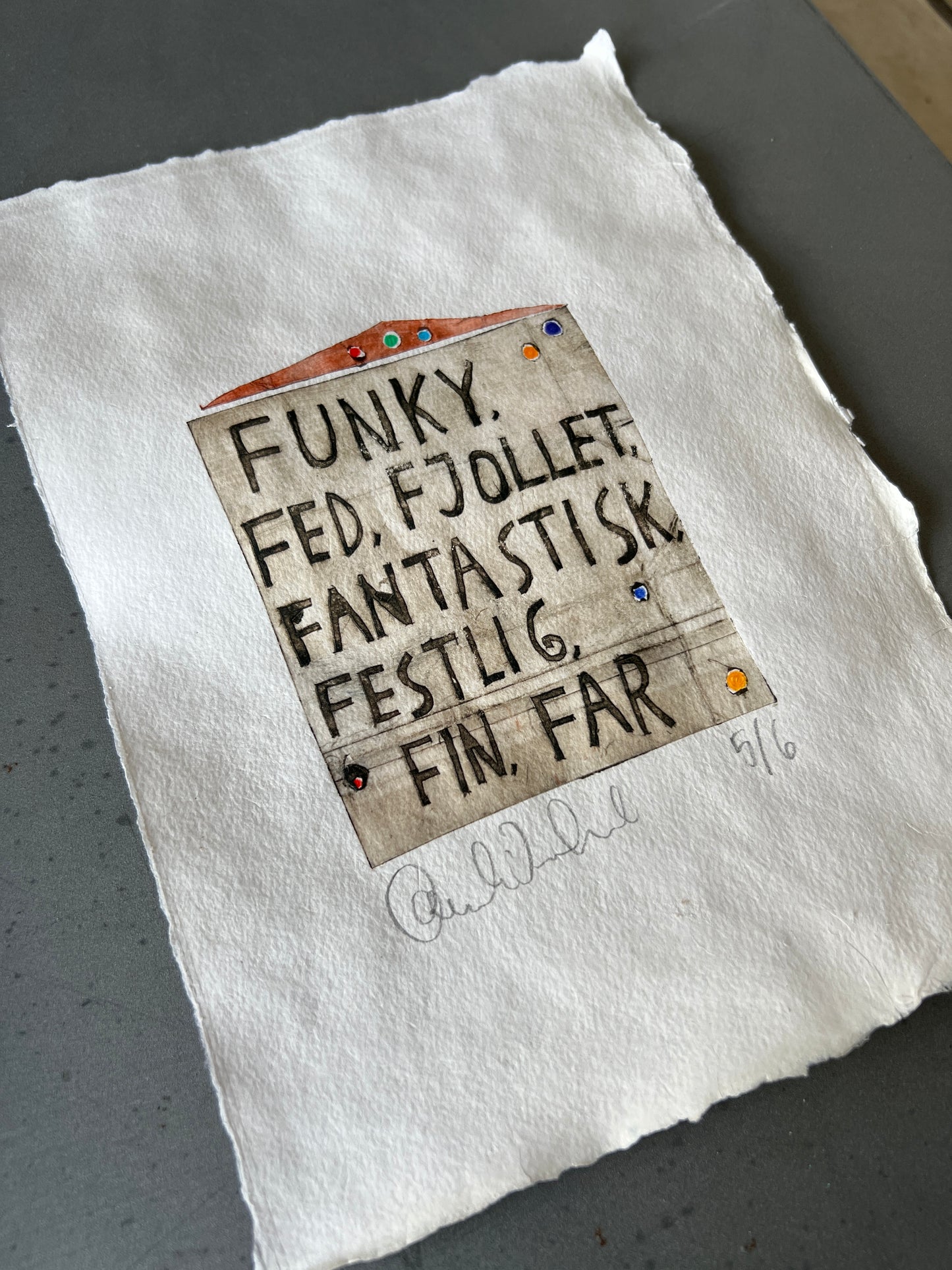 Funky…. far (1. oplag) collografi