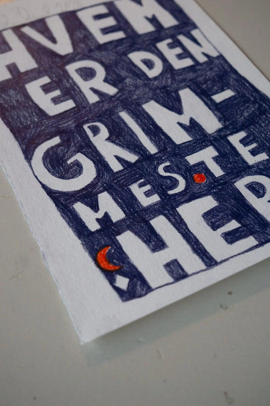 Hvem er den grimmeste her? - Amanda Zimmerlund Kunst