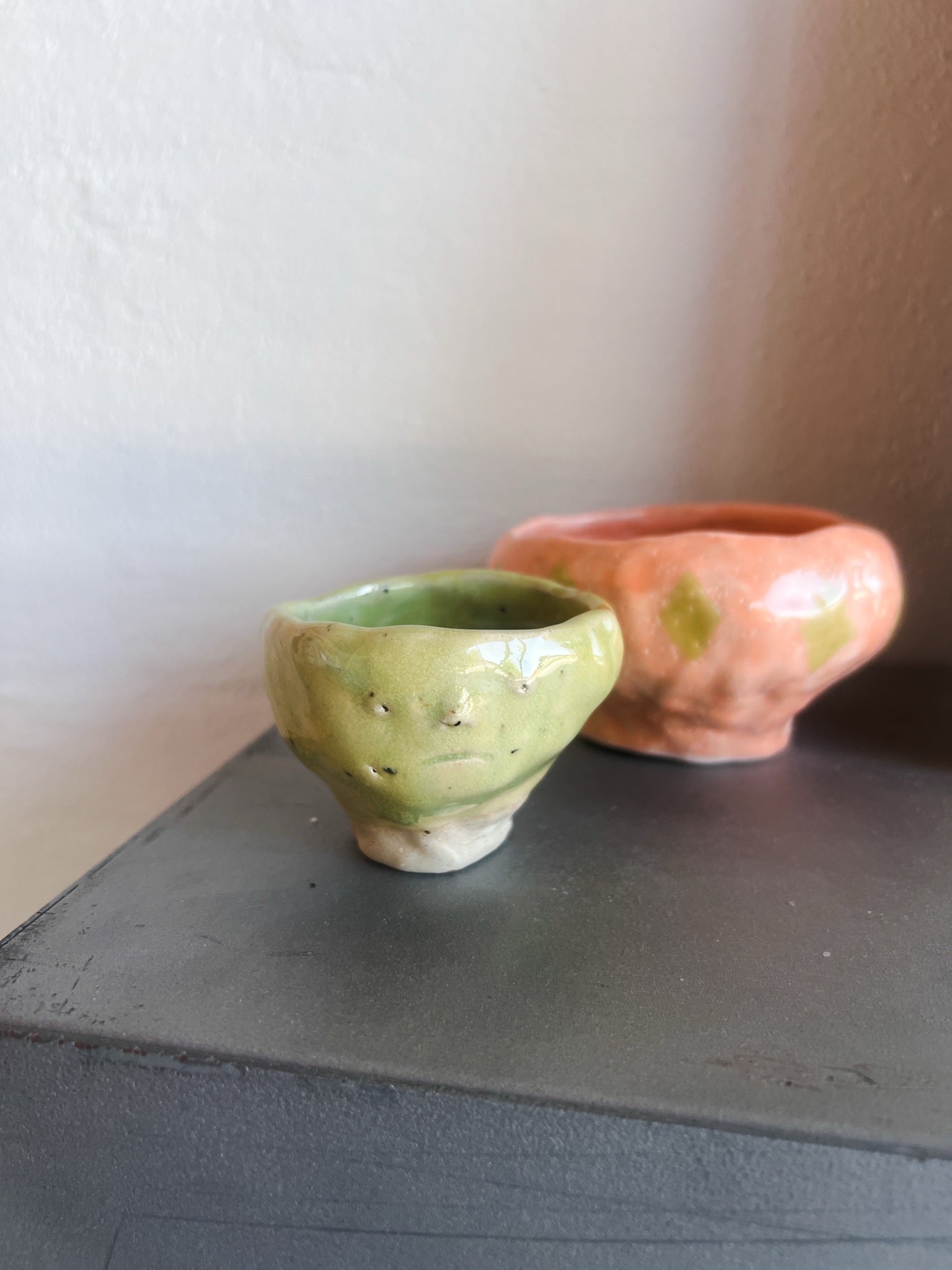 En grøn espressokop