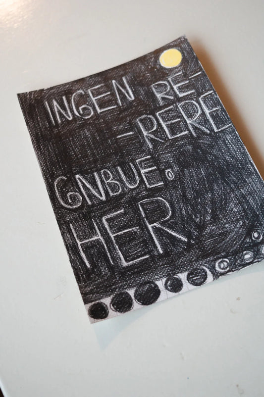 Ingen re re regnbue her - Amanda Zimmerlund Kunst