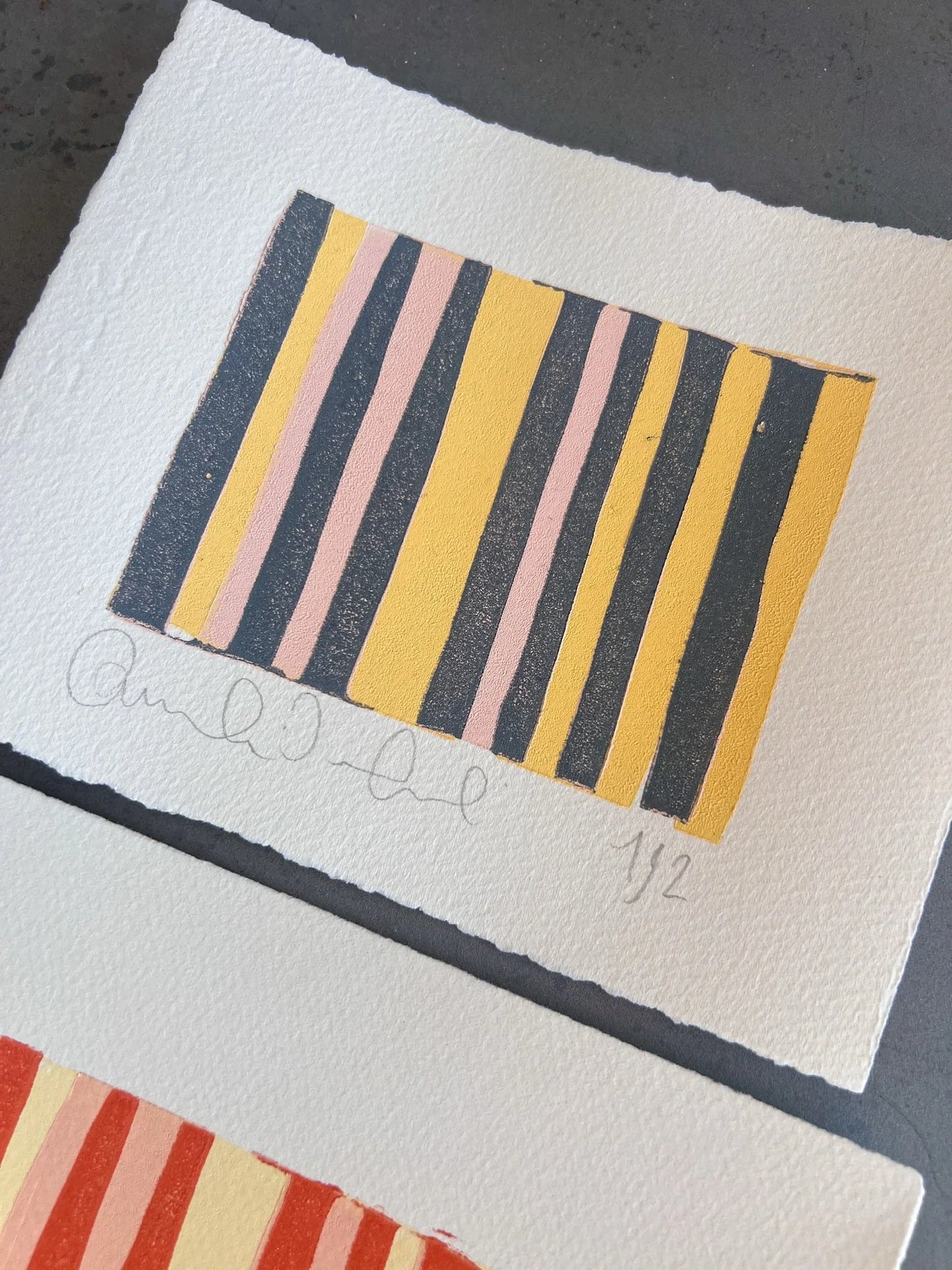 Stribede bolsjer (1 & 2) - Amanda Zimmerlund Kunst